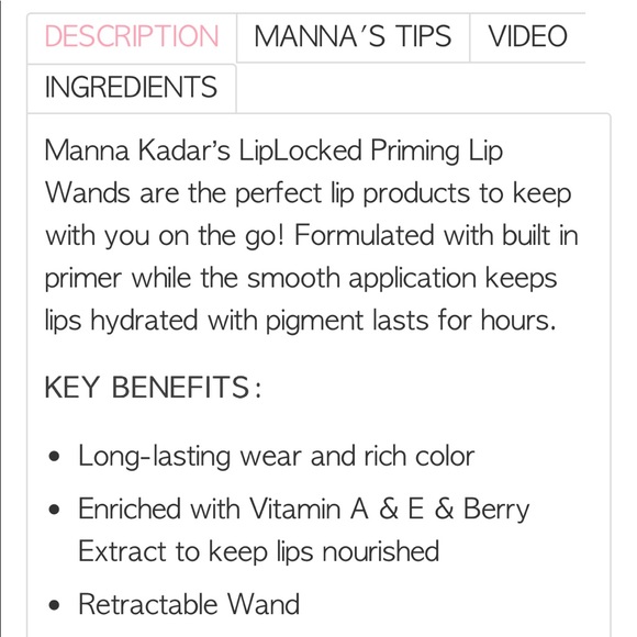 Manna Kadar Liplocked Priming Lip Wand - Picture 5 of 8